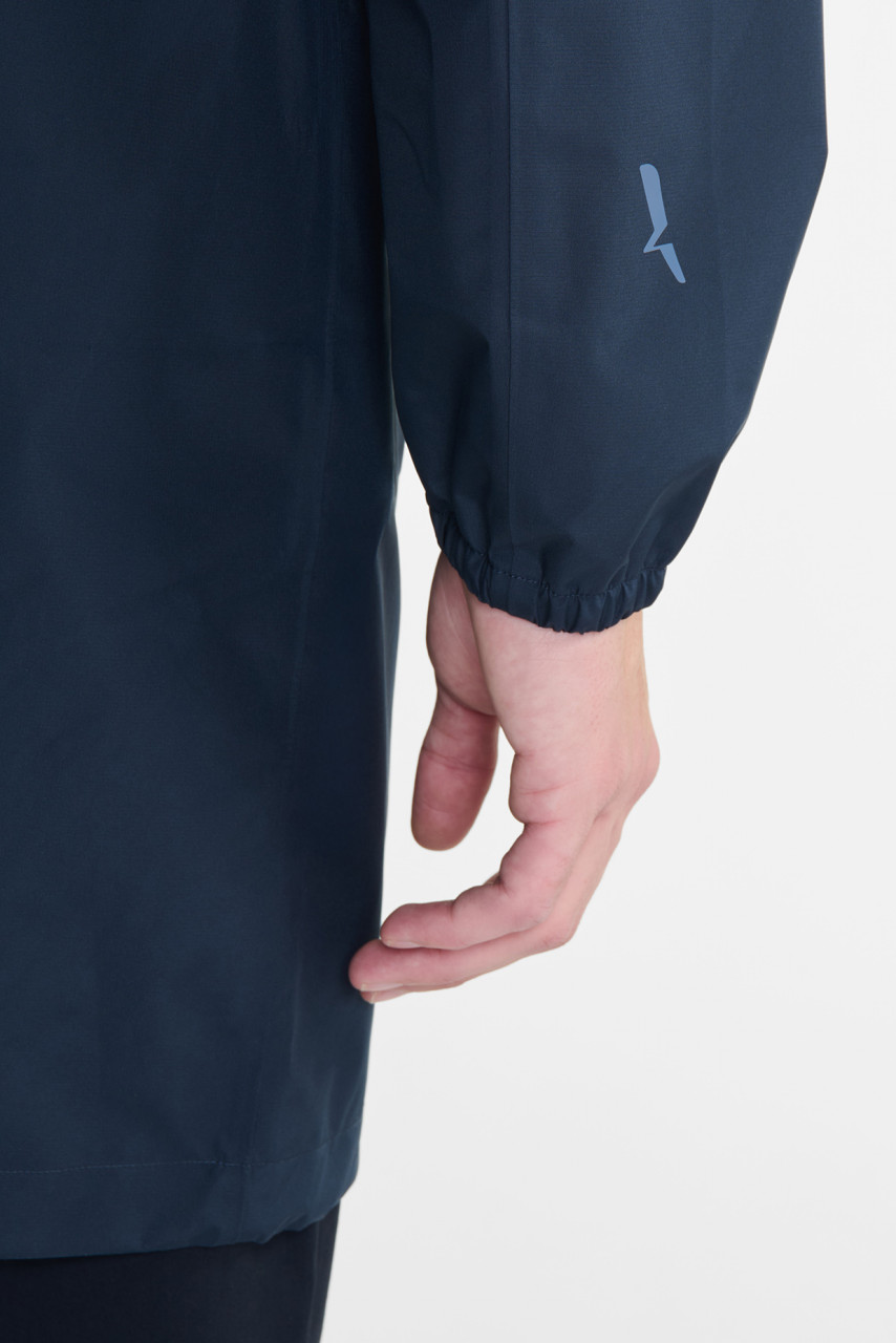 Aigle Regenjacke Dunkelblau Langer Parka Packbar Navy