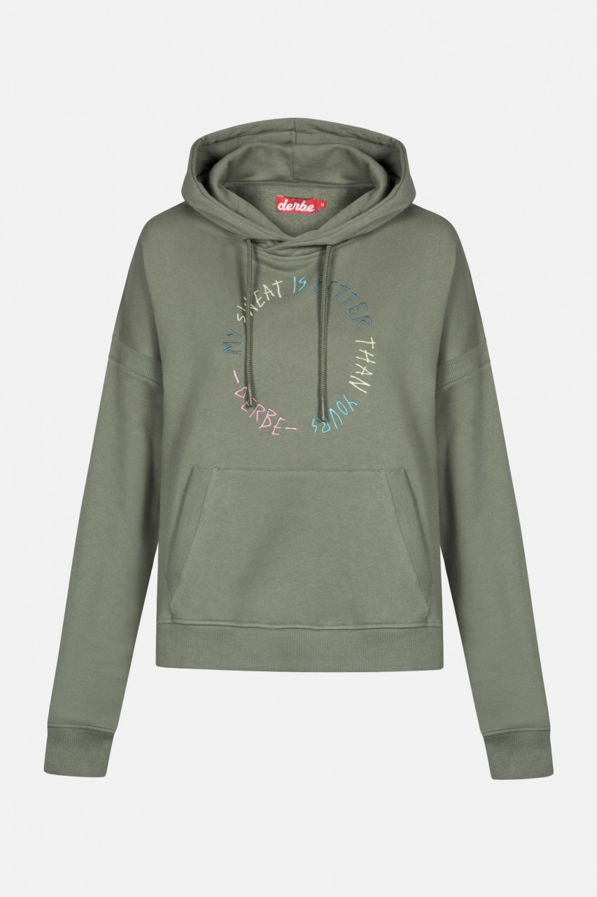 Derbe My Sweat is better than yours Damen Hoody Kapuzenpullover Oliv