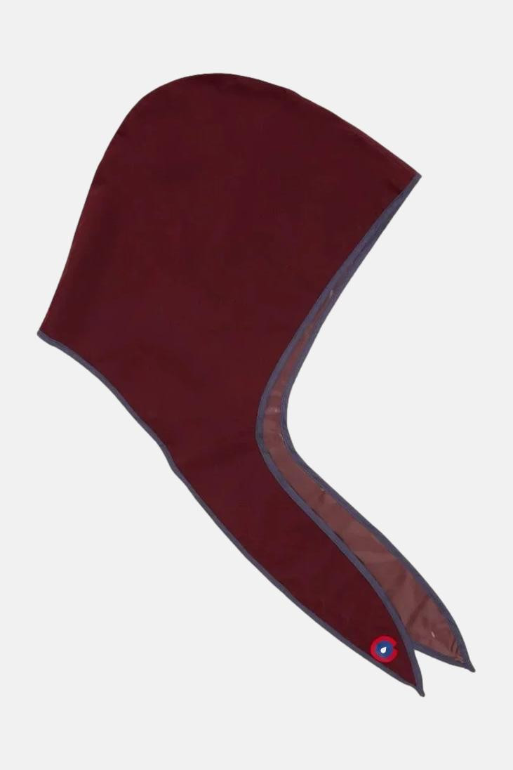 Flotte Kapuze Couvre Chef Damen Weinrot Blau Kopftuch Regenhaube