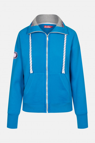 kk Derbe Girls Damen Sweatjacke Swedish Blue Blau Derbe Girls Damen Sweatjacke Swedish Blue Blau
