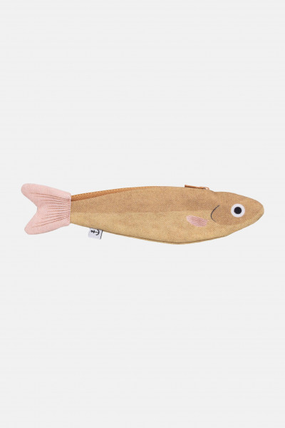 Don Fisher Schlüsselanhänger Tasche Anchovis Gold Rosa Fisch