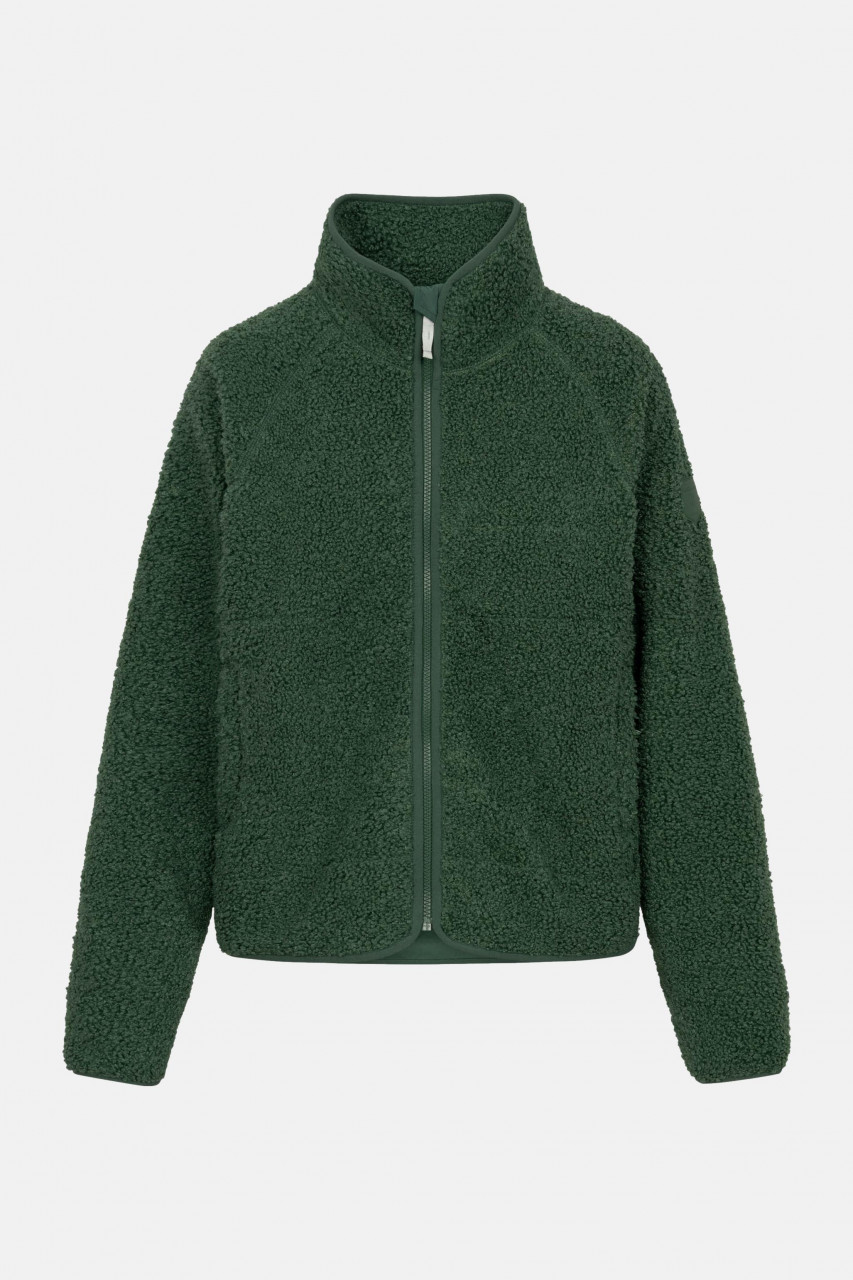 Derbe Damen Fleecejacke Kuschelby Grün Teddy