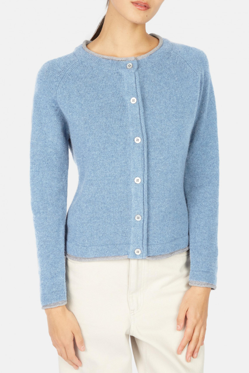 IrelandsEye Strickjacke Killiney Damen Hellblau Pale Blue
