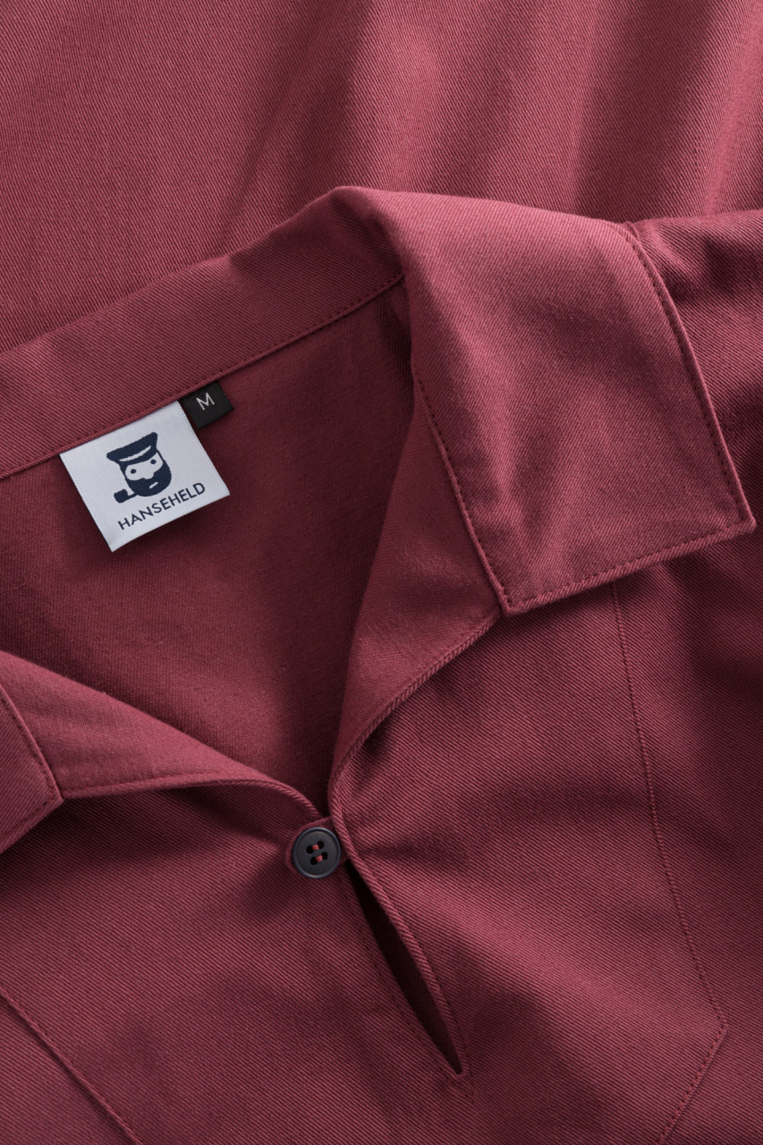Hanseheld Fischerhemd Schnieker Bretone Vareuse Rot