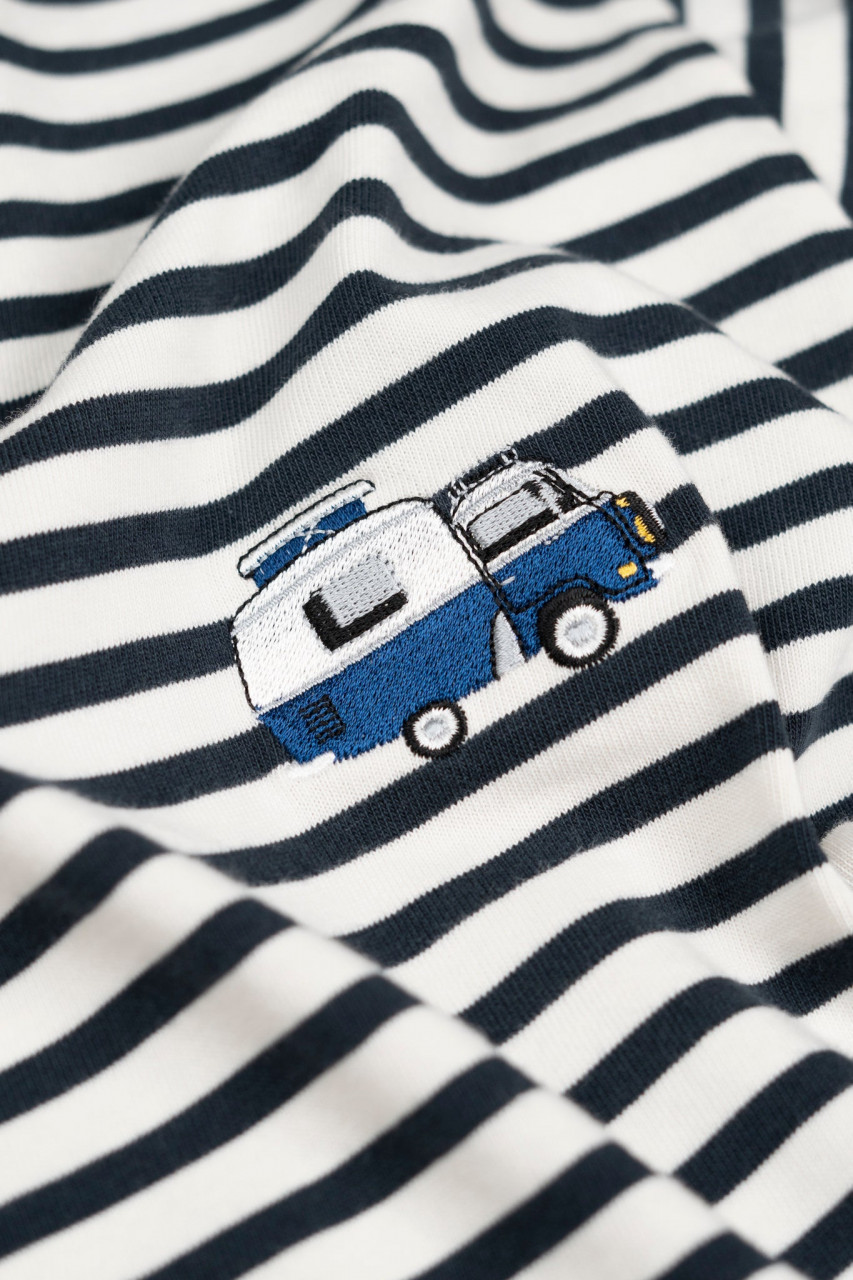 LAKOR Streifenshirt Mini Ocean Camper Herren Blau Weiß Wohnmobil