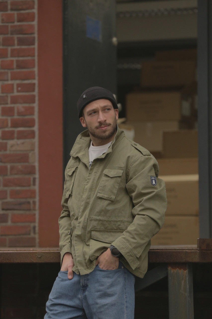 Derbe Übergangsjacke Milby Herren Oliv Grün Army