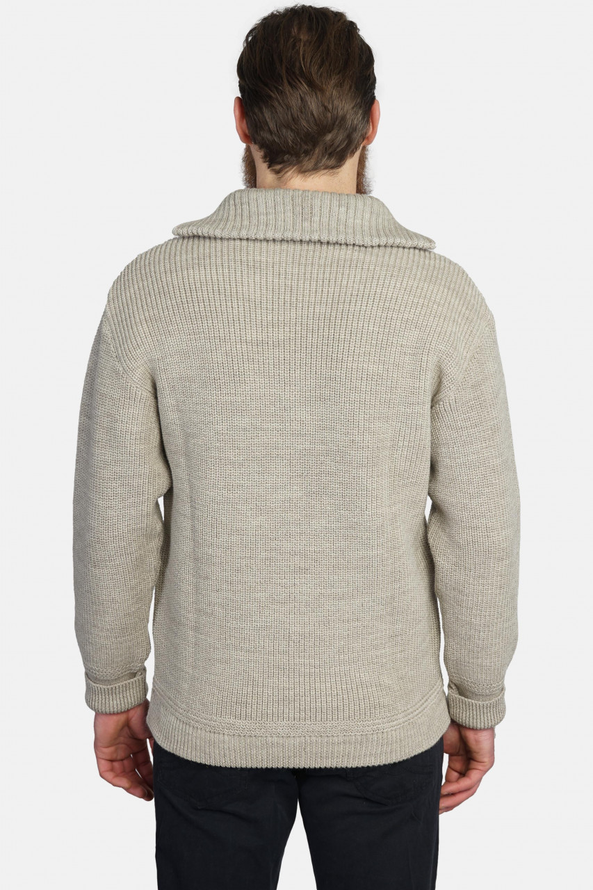 Troyer Hanseheld Wolle Herren Beige