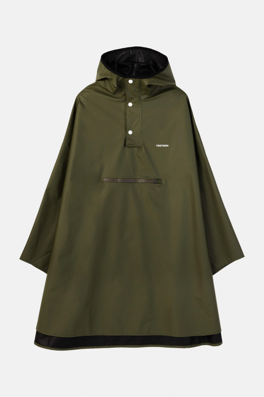 Regenponcho PU Light Oliv Grün für Unisex von Tretorn
