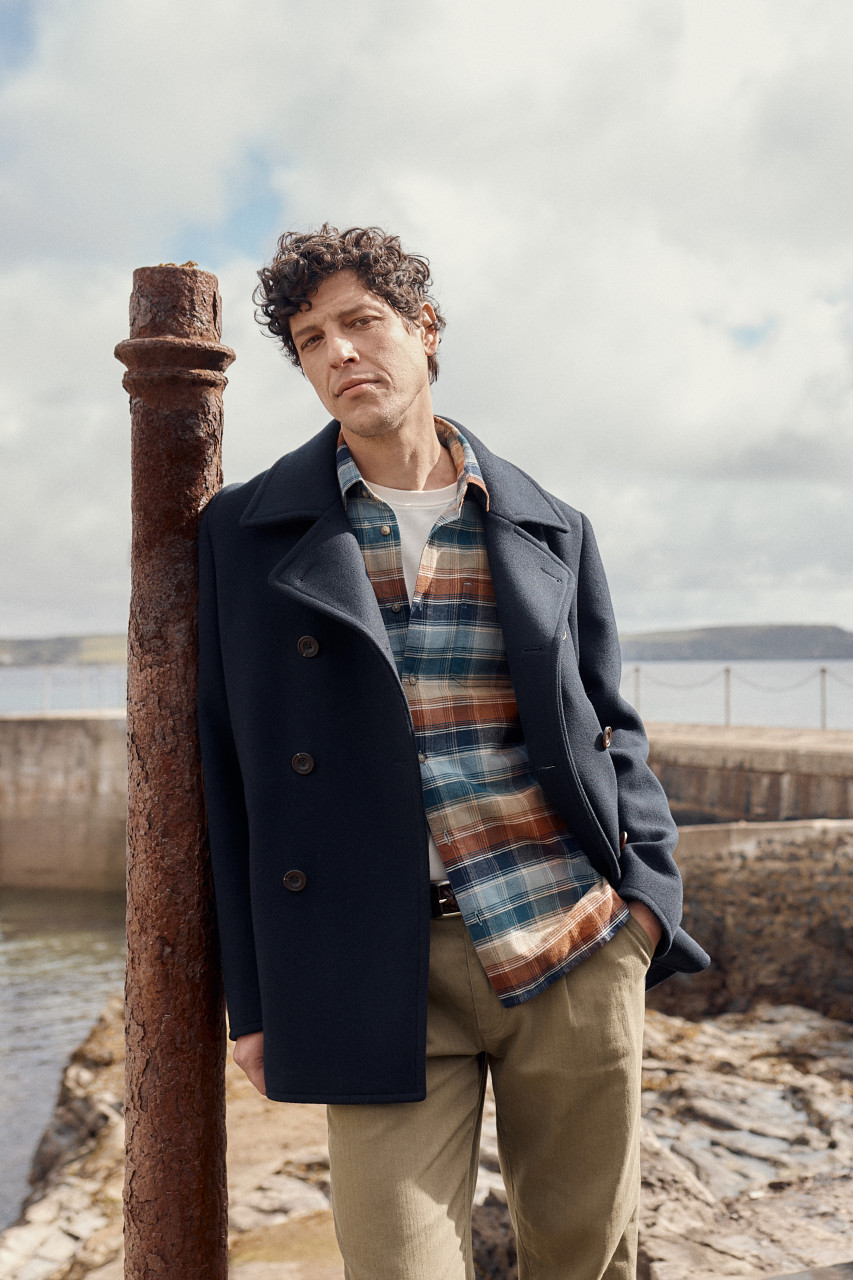 Seasalt Cornwall Caban Channel Herren Blau Navy Peacoat