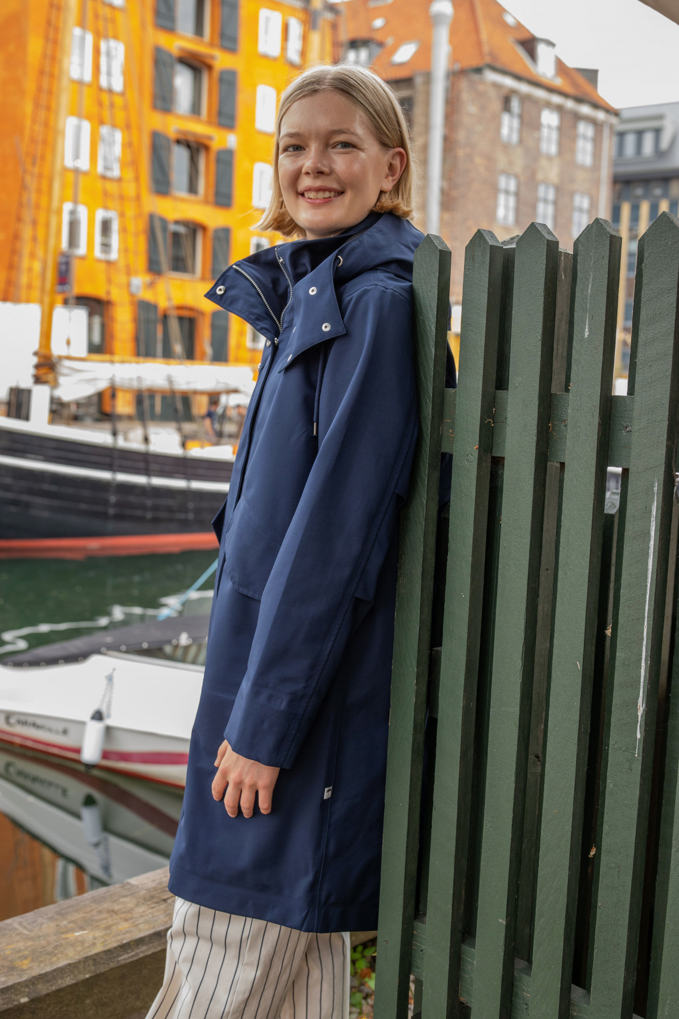 Danefae Regenjacke Danewest Wind Damen Navy Blau Parka