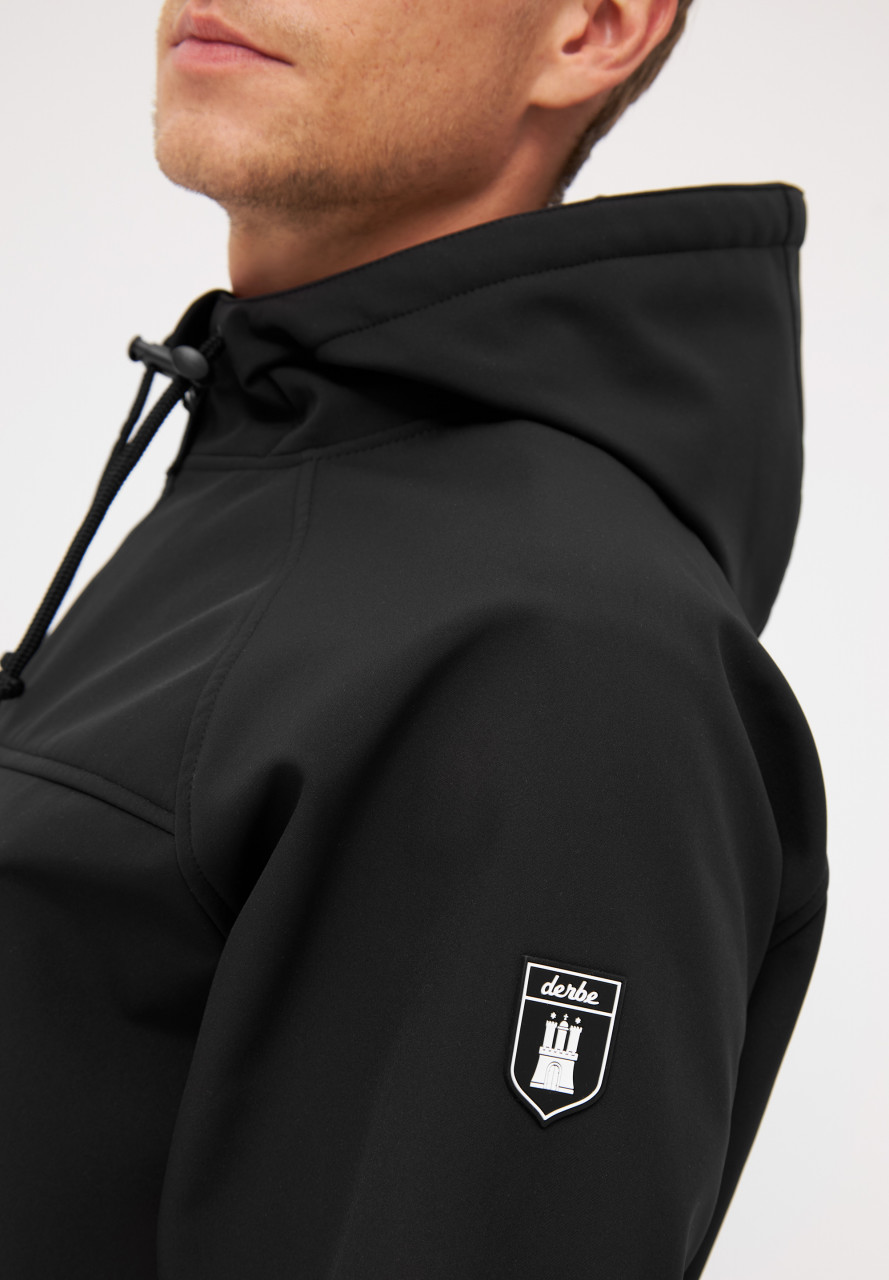 Detailansicht von einer Softshell Jacke - Seitlich