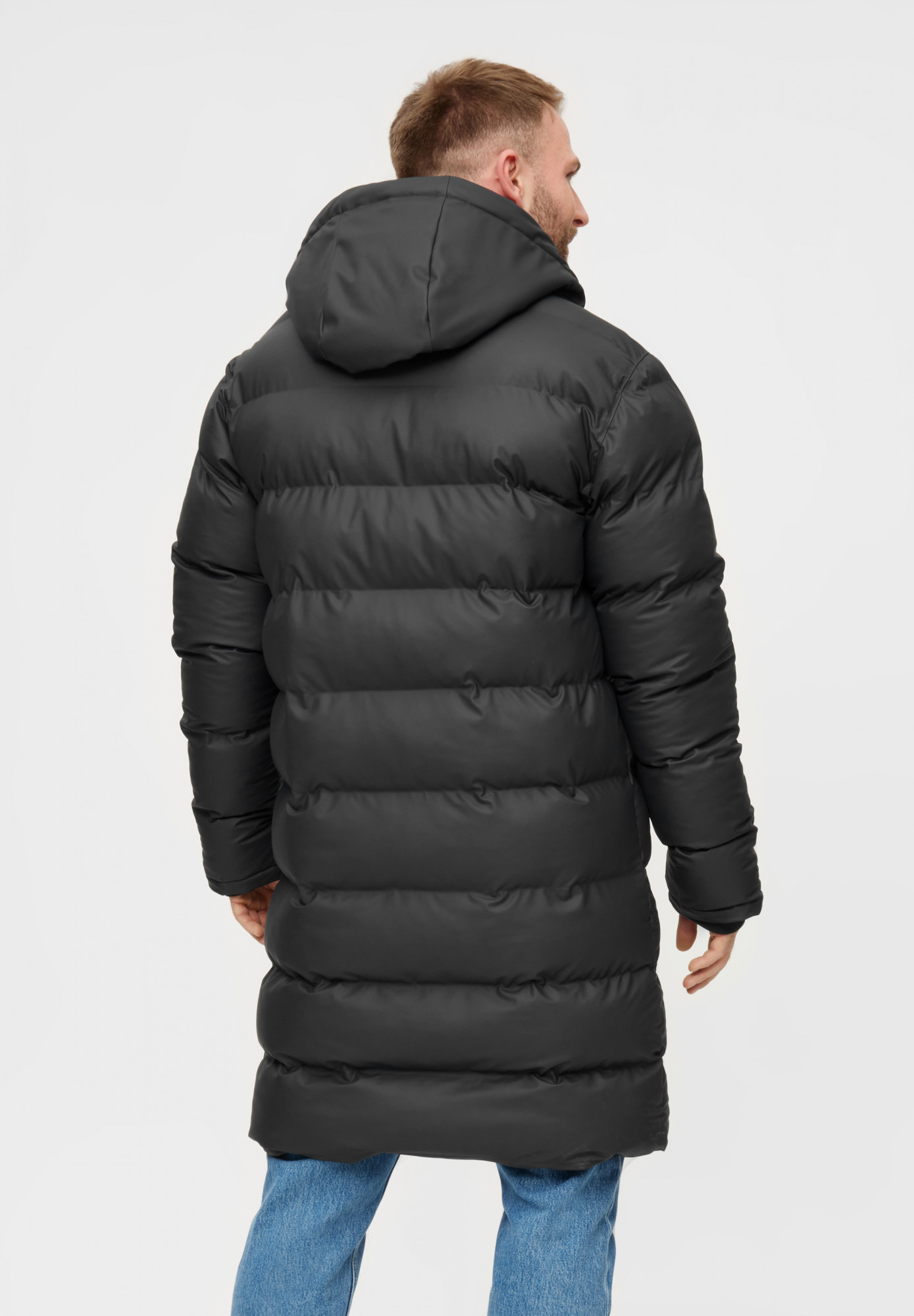 Derbe Winterjacke Interholm Herren Schwarz Puffer