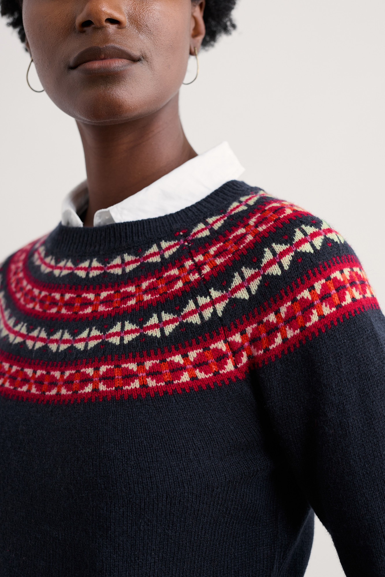 Seasalt Cornwall Pullover Seas Edge Damen Blau Rot Fairisle