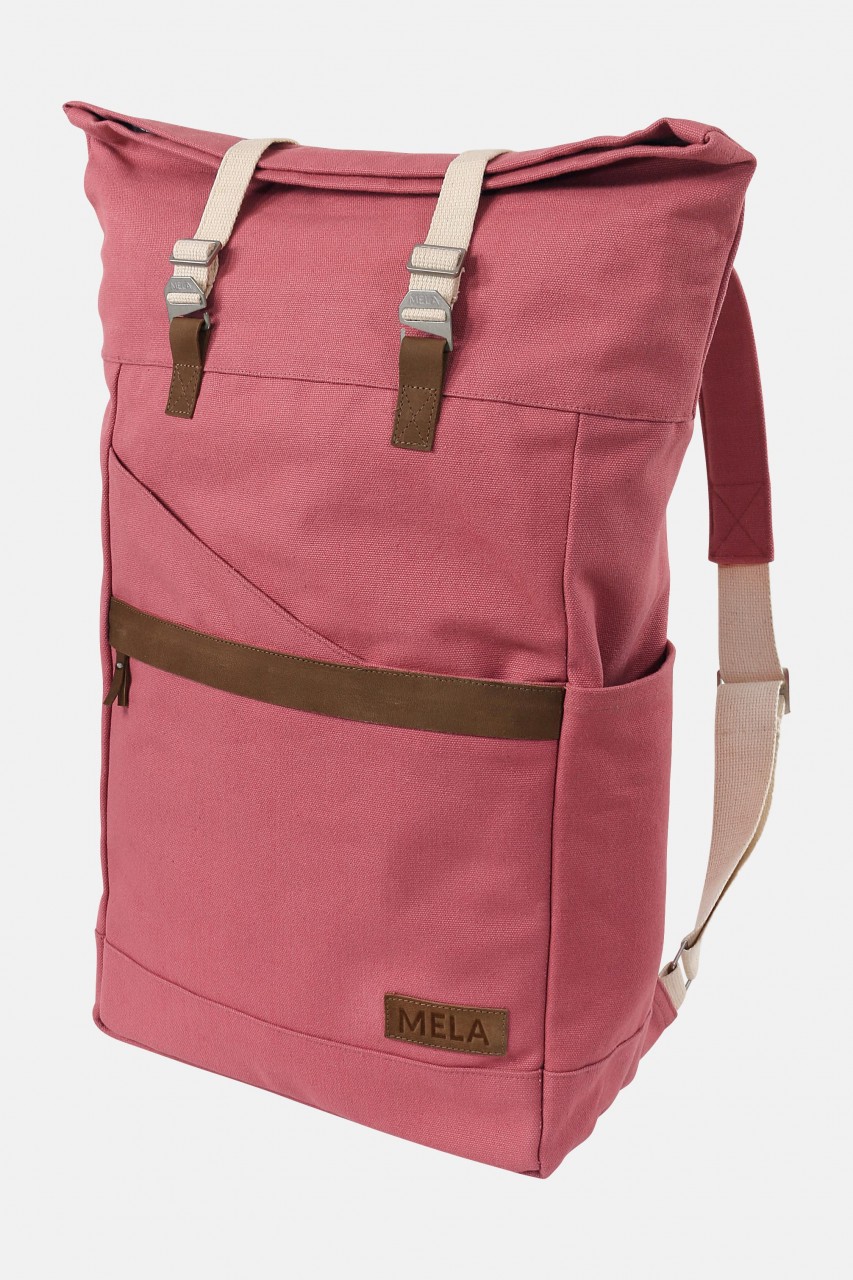 MELA Rucksack Ansvar I Altrosa Baumwolle GOTS Fairtrade