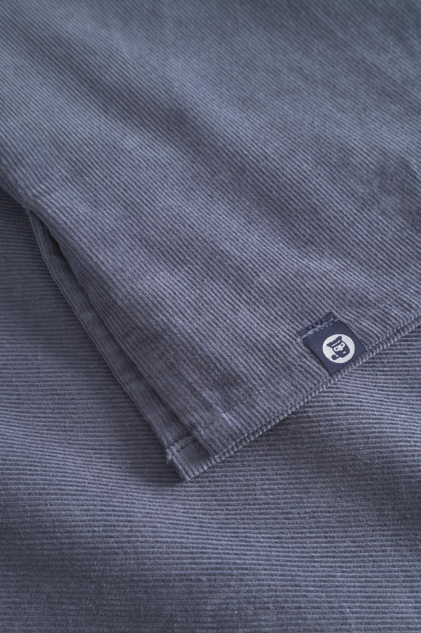 Hanseheld Cordhemd Herren Blau-Grau