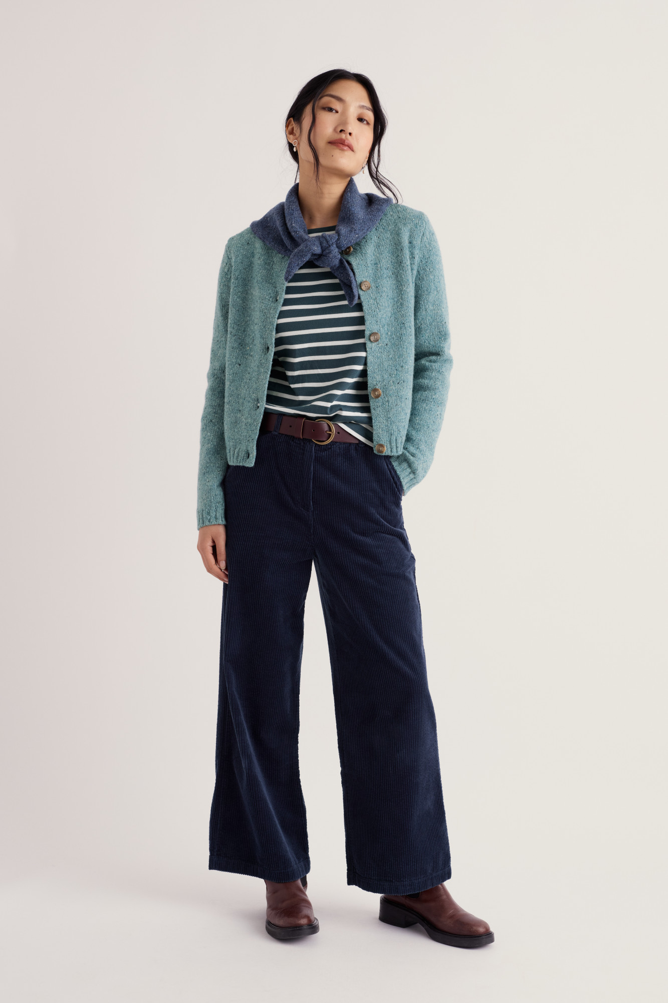 Seasalt Strickjacke Dawson Damen Hellblau Türkis Strick Cardigan Merino