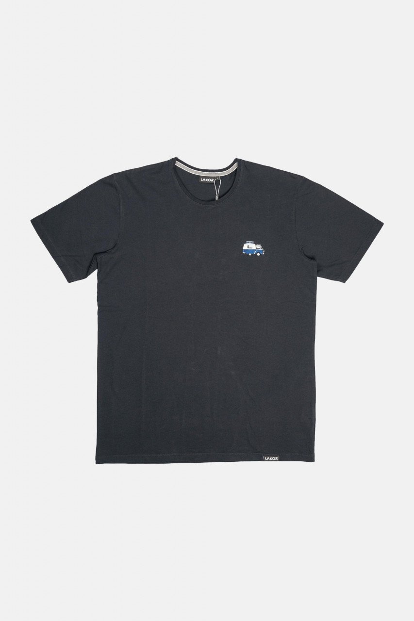 LAKOR T-Shirt Mini Ocean Camper Herren Schwarz Wohnmobil