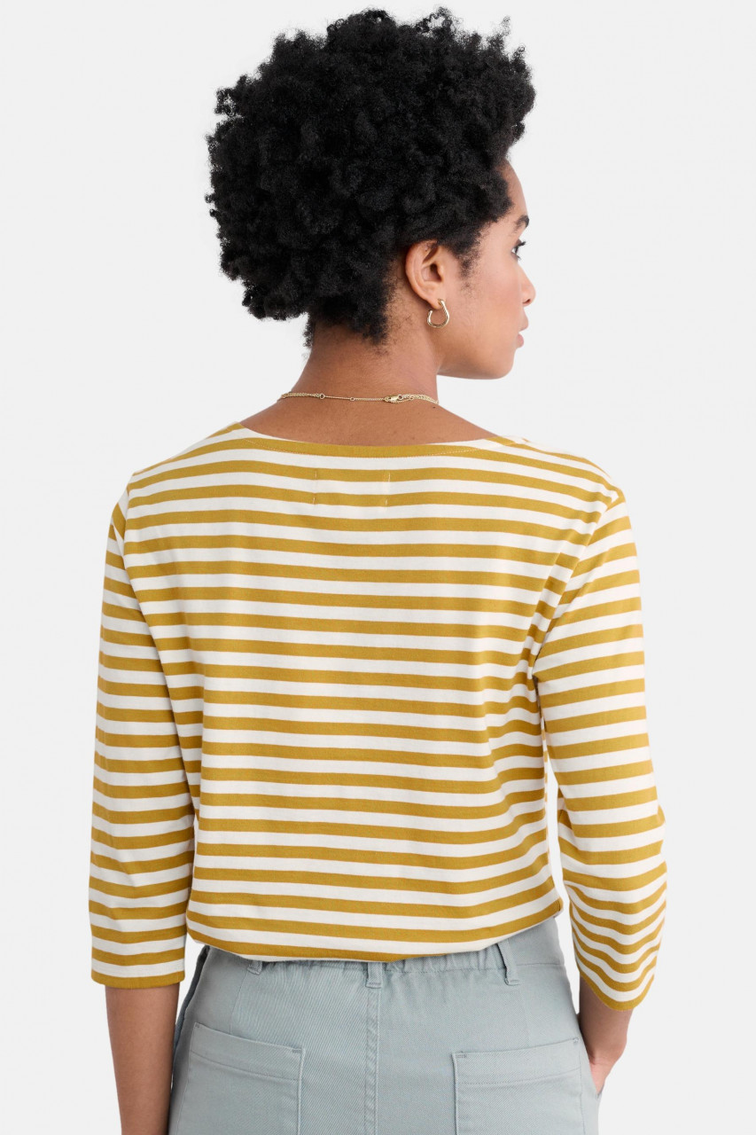 Seasalt Cornwall Streifenshirt Sailor Damen Gelb Weiß GOTS