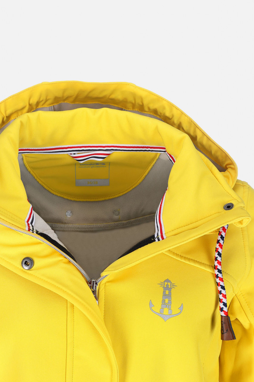 Damen Softshell-Jacke Gelb