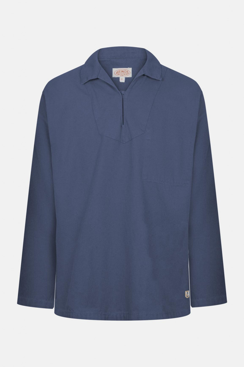 Fischerhemd  Marine Blau für Herren von Armor Lux