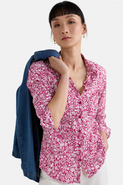 Seasalt Cornwall Larissa Damen Bluse Pink Rot Garten Gemüse Seasalt Cornwall Larissa Damen Bluse Pink Rot Garten Gemüse