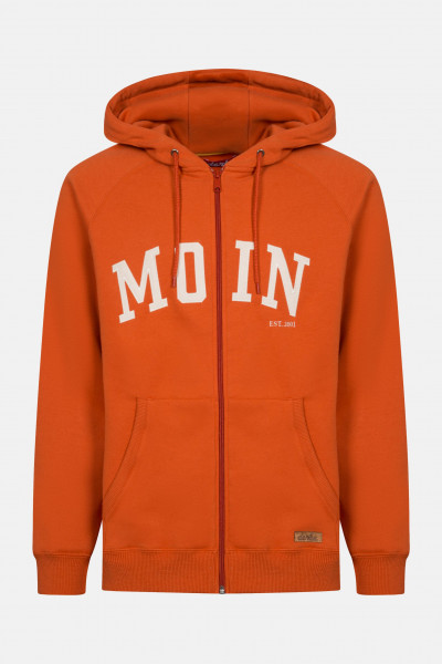 Derbe Moin Herren Sweatjacke Burnt Ochre Rostrot Derbe Moin Herren Sweatjacke Burnt Ochre Rostrot
