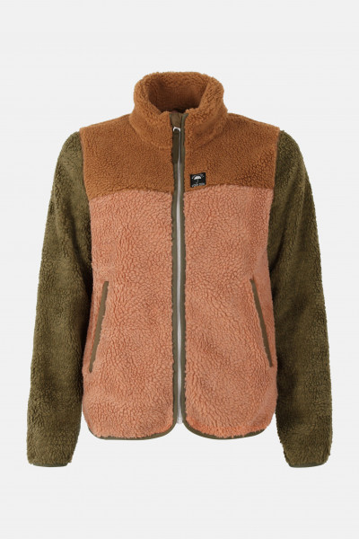 Danefae Fleecejacke Danebirk Damen Beige Braun Oliv Grün Teddy