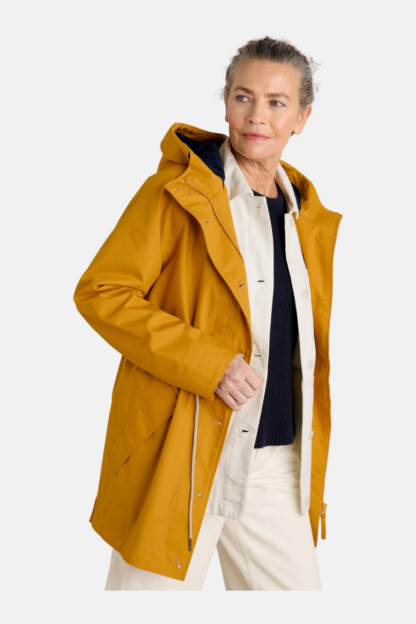 Seasalt Cornwall Regenjacke Fulmar Damen Gelb Baumwolle