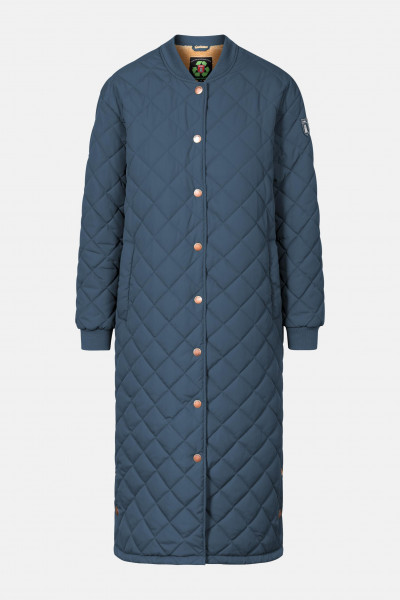 Derbe Quiltby Cozy Damen Jacke Navy Caramel Dunkelblau Gefüttert Derbe Quiltby Cozy Damen Jacke Navy Caramel Dunkelblau Gefüttert