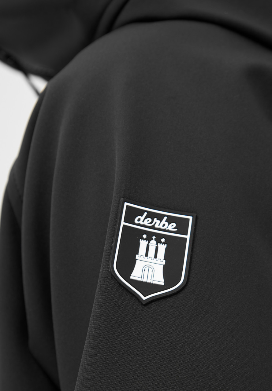 Detailbild von Softshelljacke Peutby Schwarz für Damen von derbe