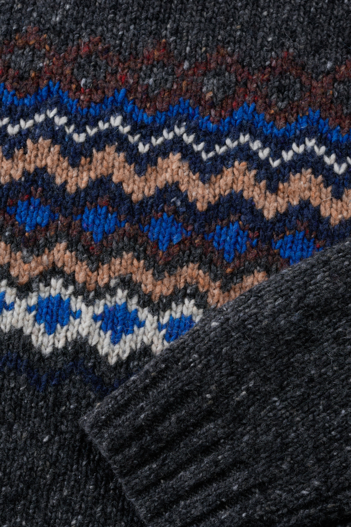 Seasalt Cornwall Pullover Golden Light Damen Grau Blau Braun Fairisle Grafisch