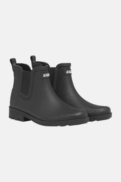 Gummistiefel Carville Schwarz für Damen von Aigle - Seitlich