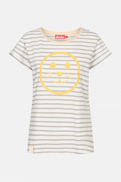 Derbe Robsmile Damen T-Shirt Hellgrau Robbe Derbe Robsmile Damen T-Shirt Hellgrau Robbe
