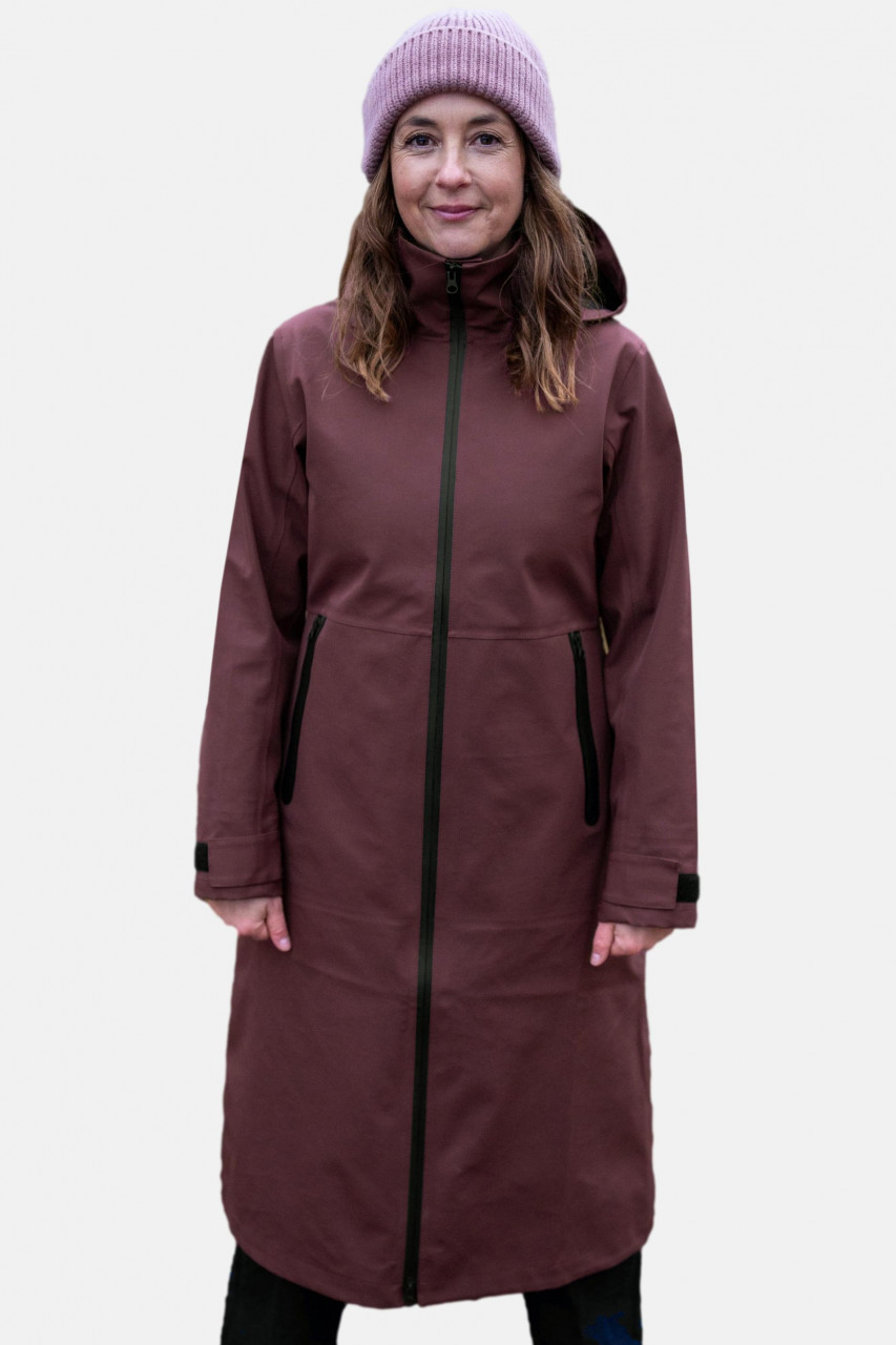 Danefae Regenmantel Danedogwalker Damen Weinrot Braun Rot