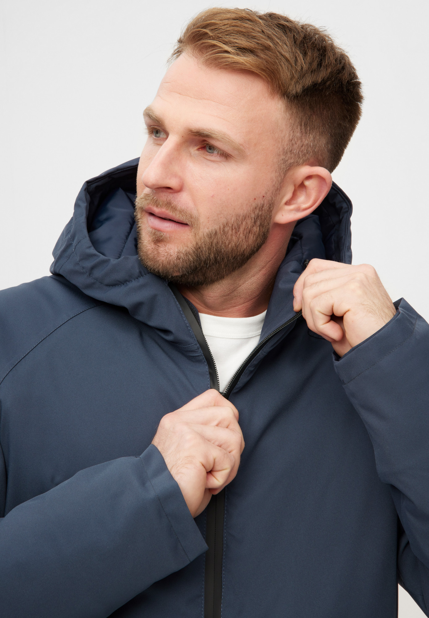Derbe Winterjacke Deutholm Herren Dunkelblau Warm Gefüttert