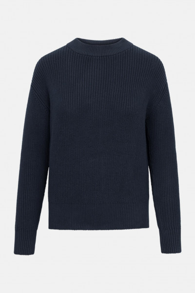 MELA Damen Strickpullover Manika Navy Blau