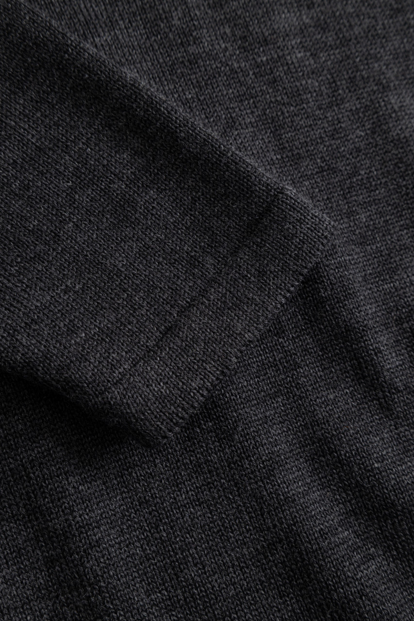 Hanseheld Herren Strickpullover Merino Anthrazit Grau