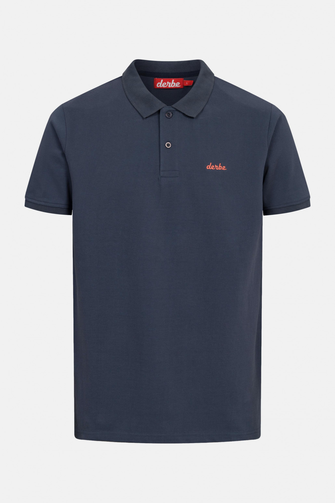 Derbe Polo Shirt Basic Polo Herren Navy Blau GOTS Organic