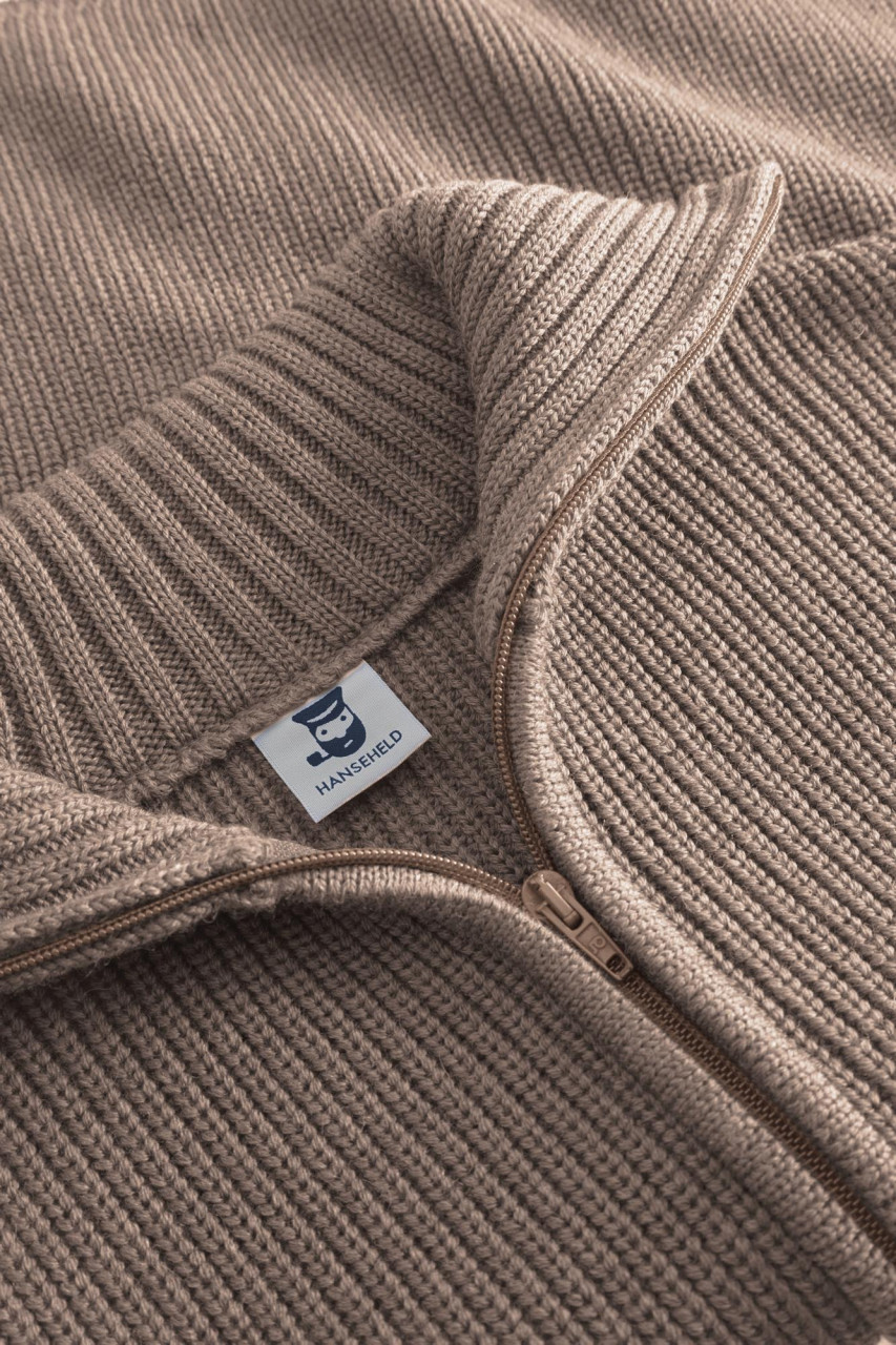 Damen Troyer Merino Sand Beige GOTS