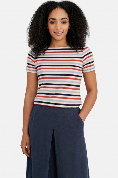 kk Seasalt Cornwall Sailor T-Shirt Damen Streifenshirt Tri Mini Cornish Autumn Sun Seasalt Cornwall Sailor T-Shirt Damen Streifenshirt Tri Mini Cornish Autumn Sun