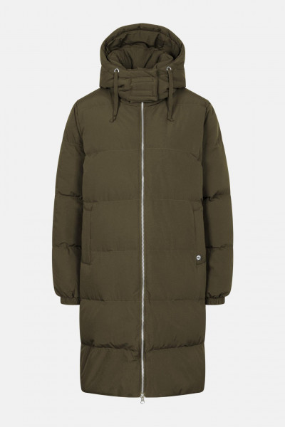 Selfhood Hooded Puffer Coat Damen Wintermantel Oliv Grün