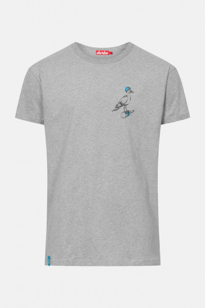 Derbe Sturmmöwe Mono Herren Shirt Grey Melange Grau Derbe Sturmmöwe Mono Herren Shirt Grey Melange Grau