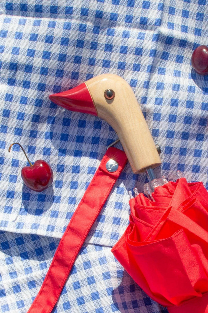 Detailbild von einem Regenschirm Rot Compact Duck Umbrella der Marke Original Duckhead