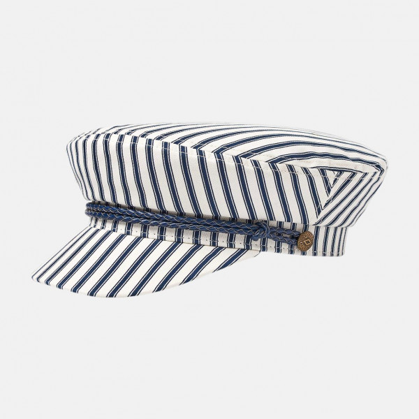 Brixton Ashland Cap Dove Stripe Elbsegler Weiß Blau Gestreift