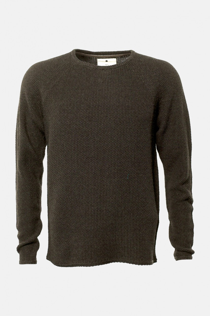 RVLT Revolution Herren Pullover Oliv Bio