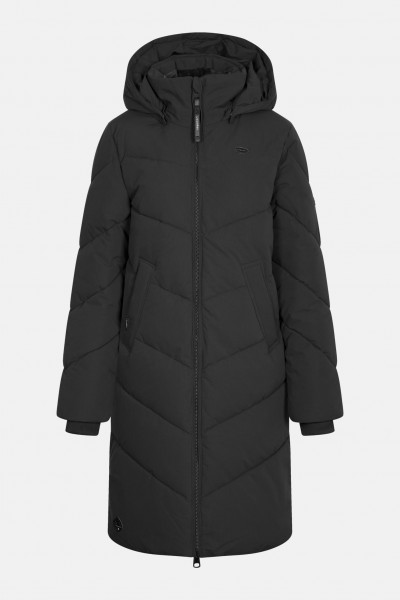 Ragwear Rebelka Damen Wintermantel Schwarz Puffer Black