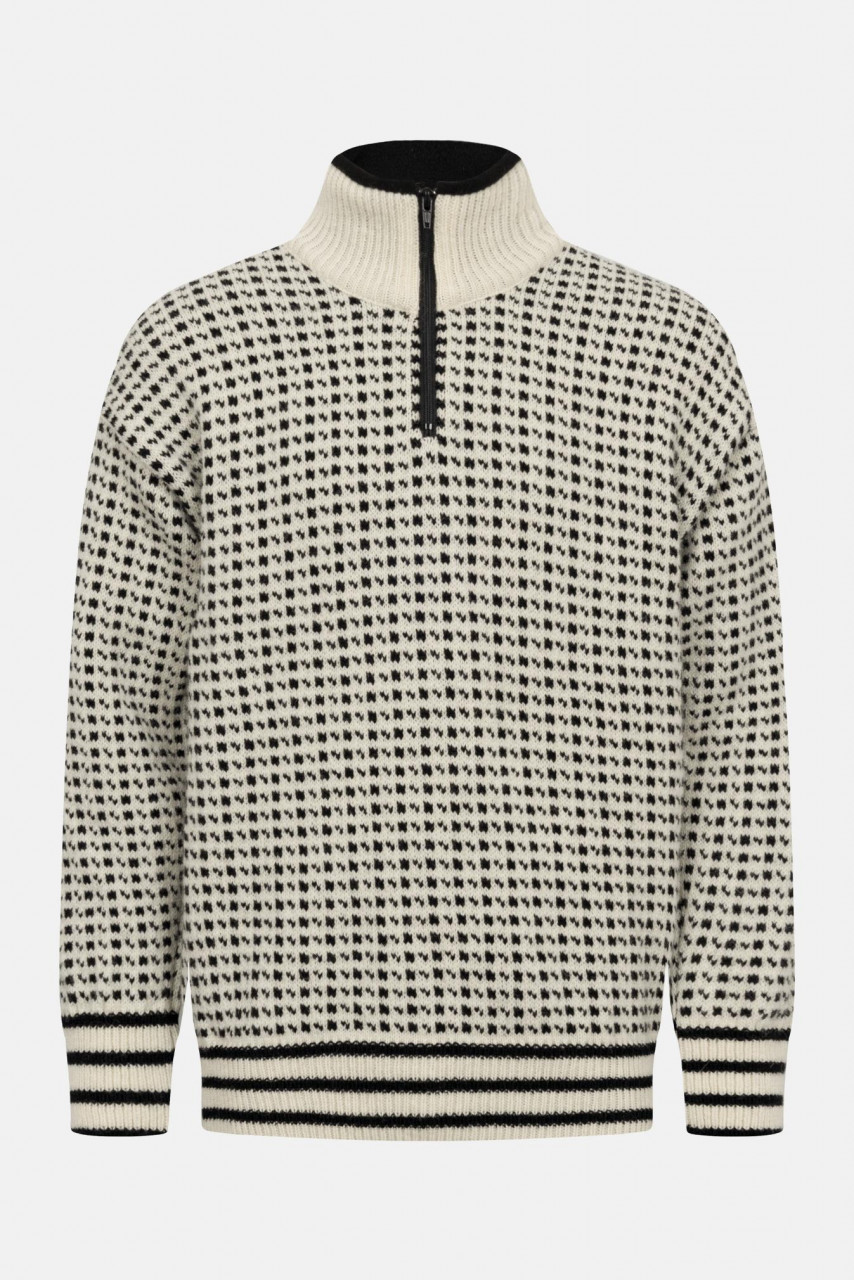 Bratens Isländer Troyer Norweger Weiß Pullover Islandpullover