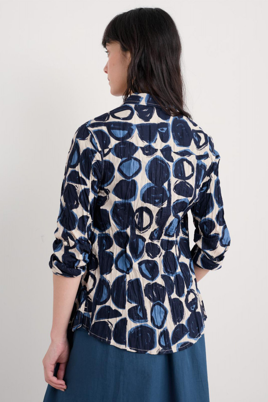 Seasalt Bluse Larissa Damen Punkte Blau Pebble