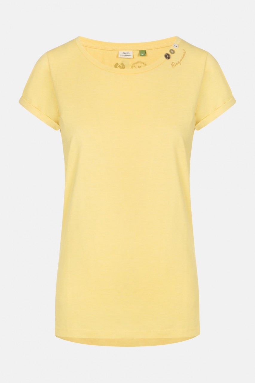 Ragwear Florah A Organic Yellow Damen T-Shirt Gelb
