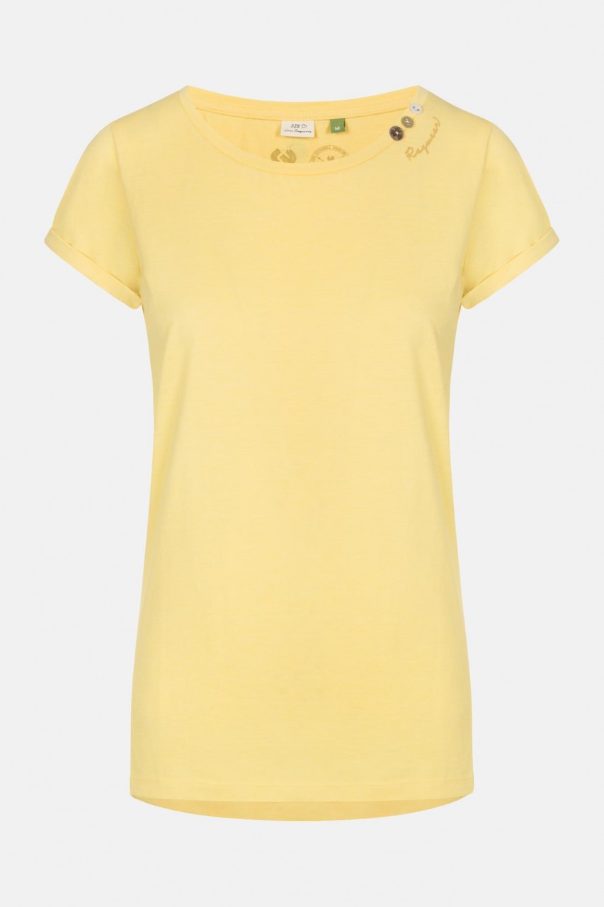 Ragwear Florah A Organic Yellow Damen T-Shirt Gelb